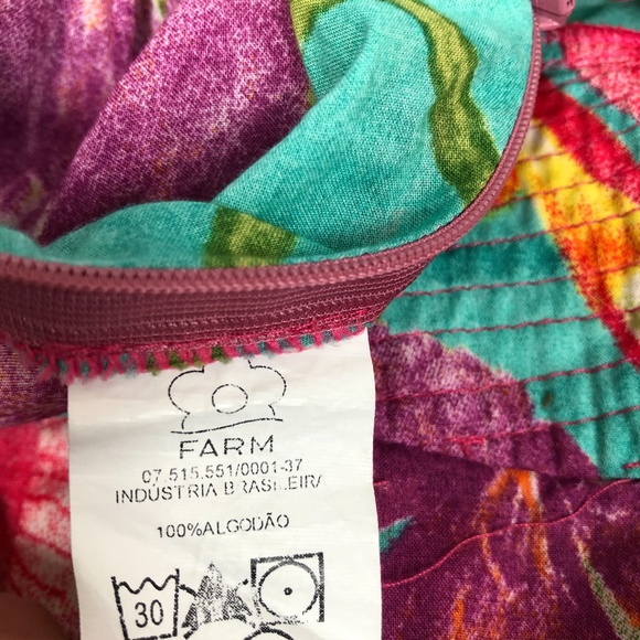 -SOLD-Farm Rio Halter Neck Mini Dress Floral - Picture 8 of 8